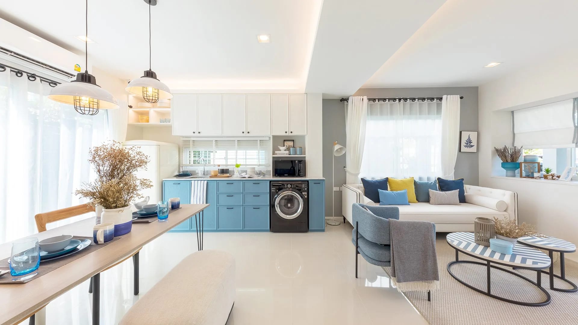ตัวอย่างการออกแบบบ้านทาวน์โฮม โครงการ Villaggio ศรีนครินทร์ -  บางนา